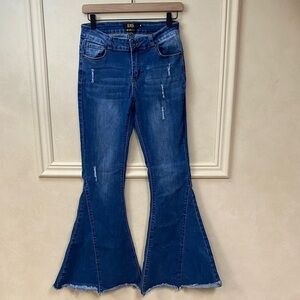 Lucky & Blessed Mid Rise Flare Jeans Size 8